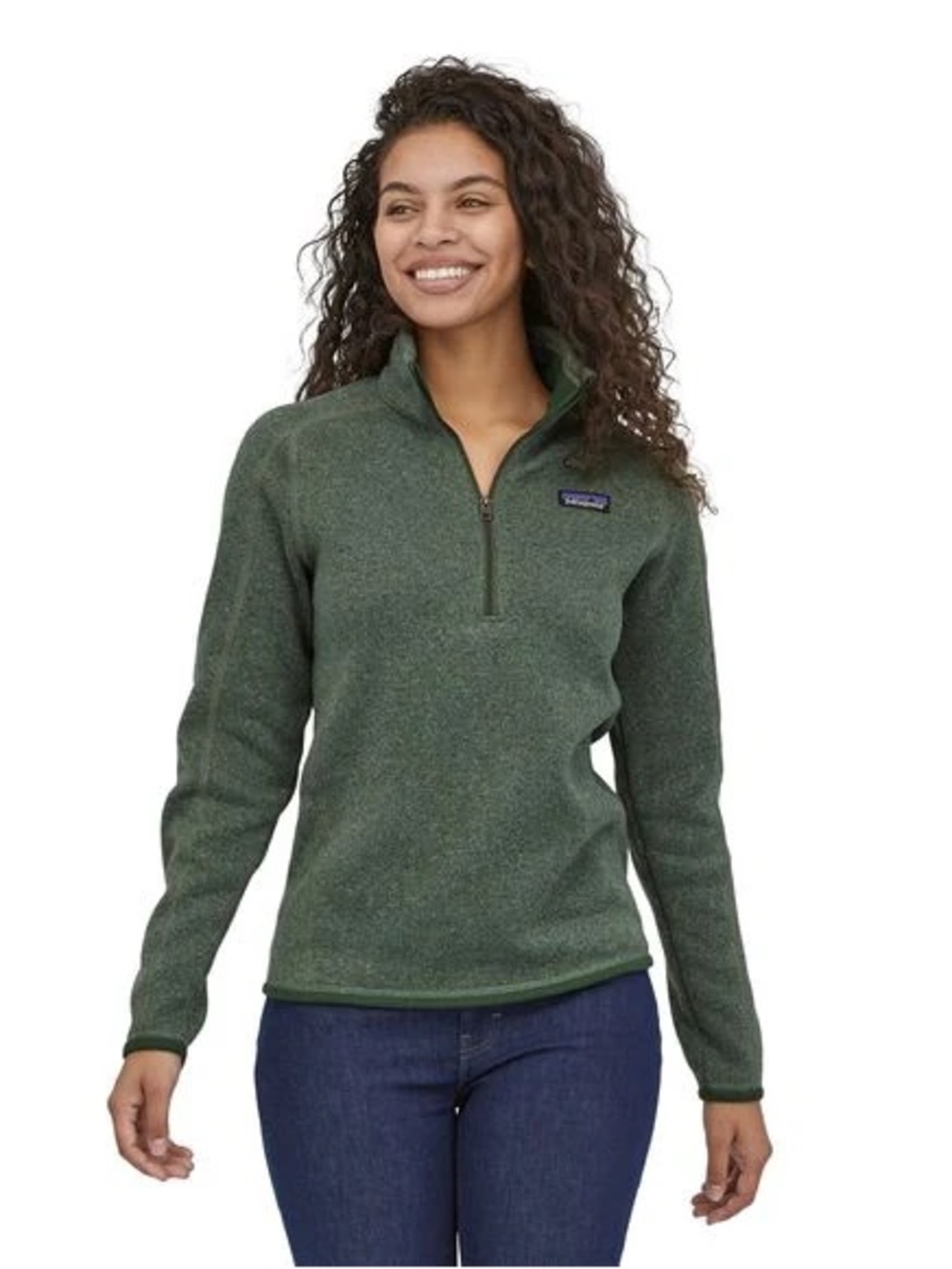 PATAGONIA WOMEN'S BETTER SWEATER 1/4-ZIP FLEECE green size XS outdoor athletic